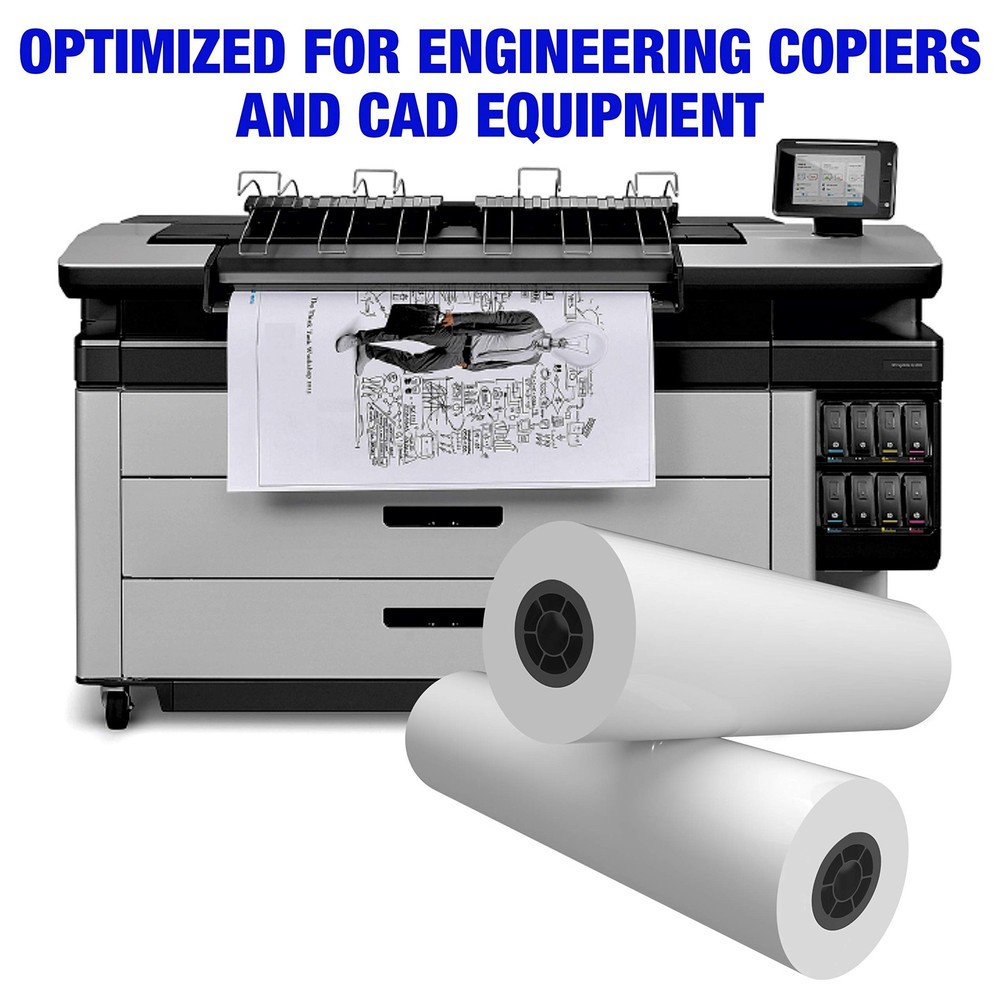 Wide Format Paper Rolls Bond Engineering (24 In x 650 Ft | 3" Core)