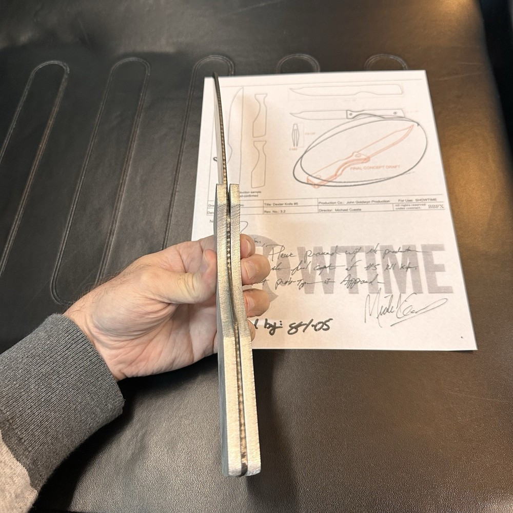 AUTHENTIC Preproduction - Sample Design “Kill Knife” for DEXTER Showtime Series