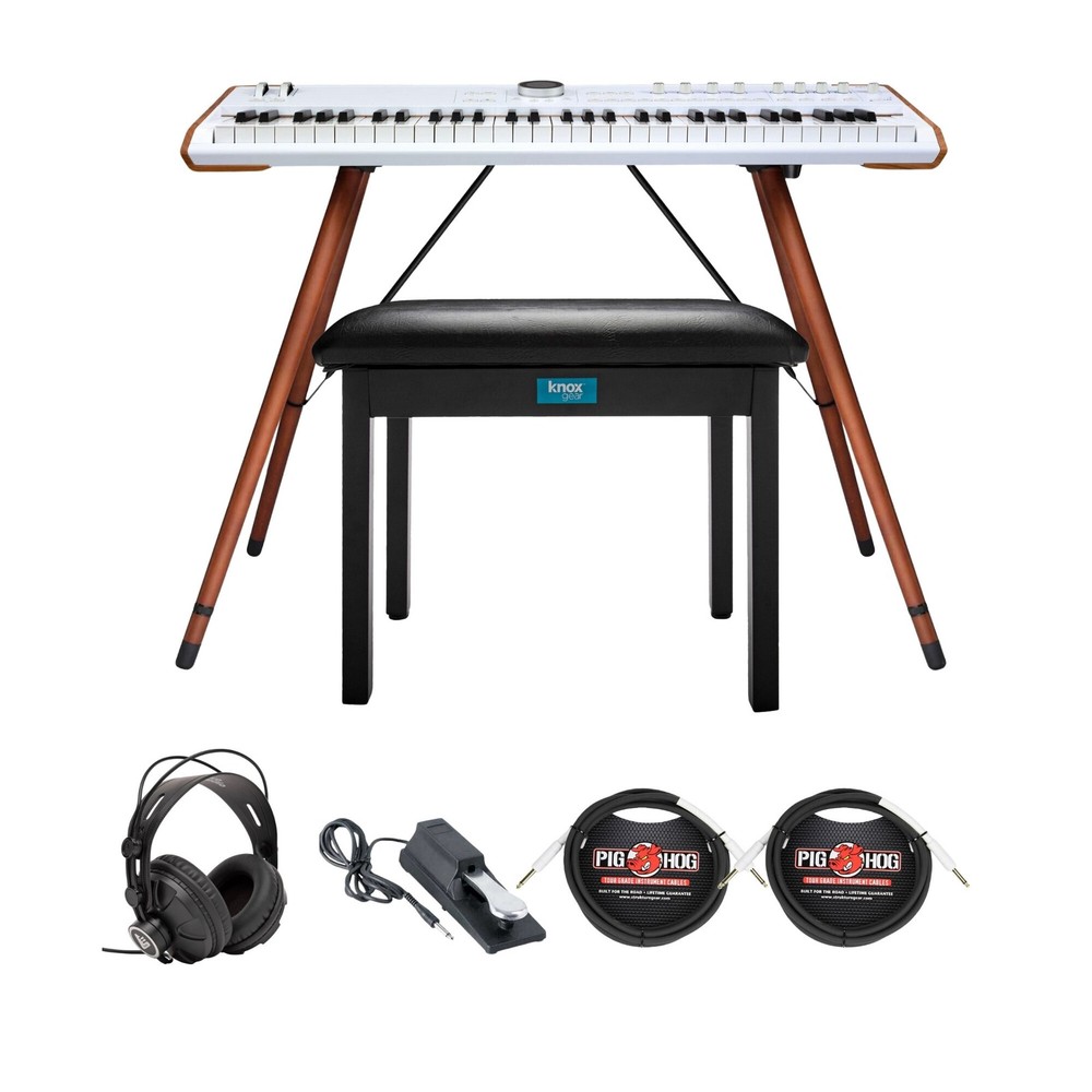 Arturia Astrolab Avant-Garde 61-Note Keyboard Bundle (White) PRO
