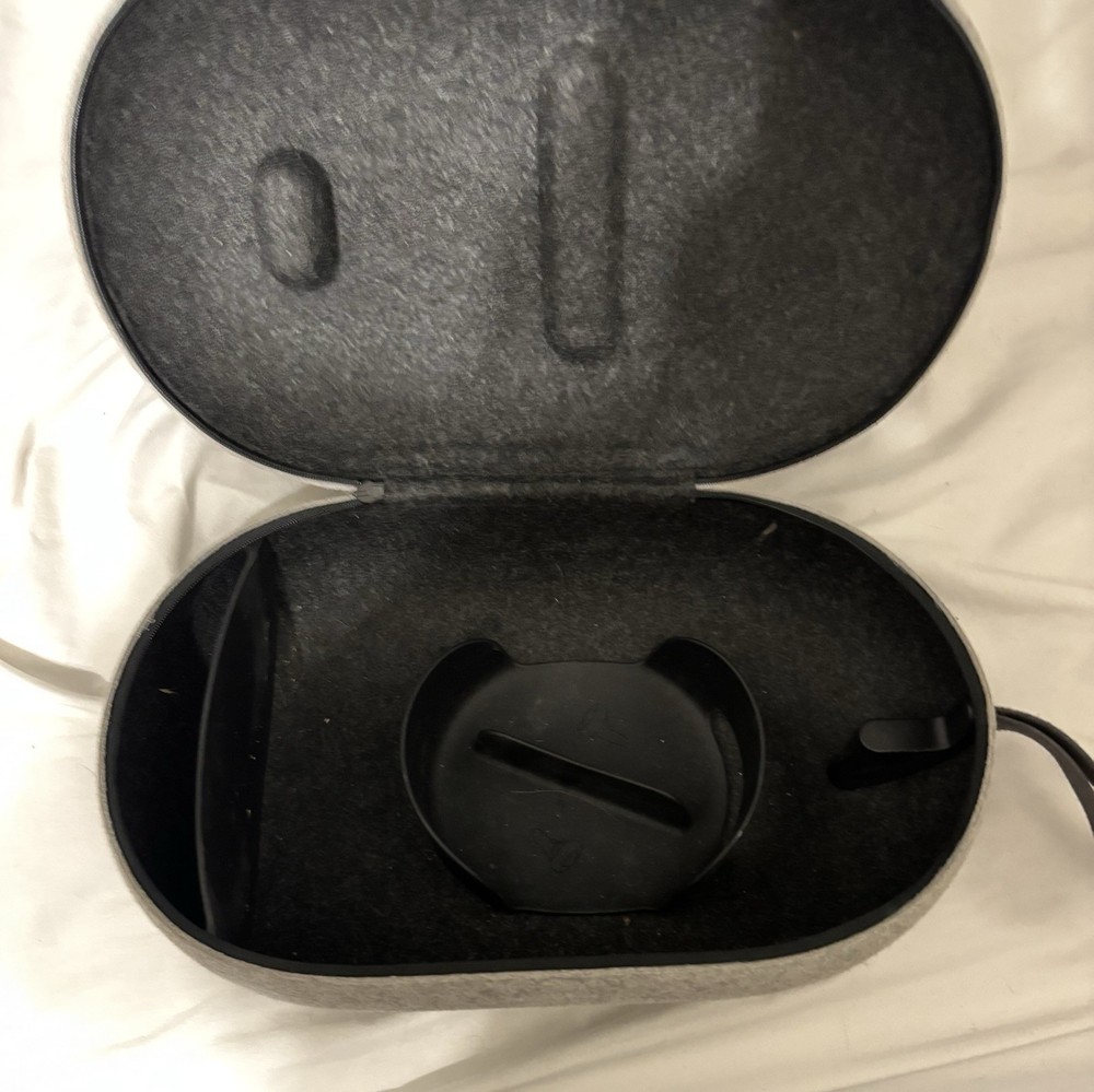 Gray Felt VR Headset Protective Carrying Case with Strap, Portable Storage Bag