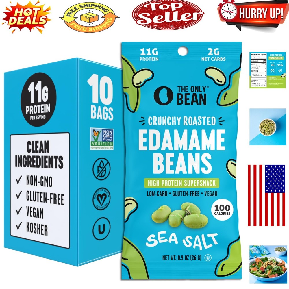 Keto & Protein-Packed Dry Roasted Edamame Snacks