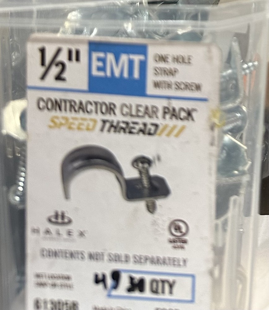 EMT 1/2 in. 1-Hole Speed Thread Strap (49-Pack)