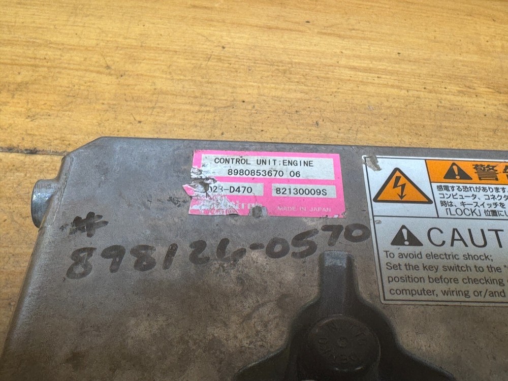 Isuzu ECM ECU 8980853670 OEM Engine Control Module Diesel Computer Unit