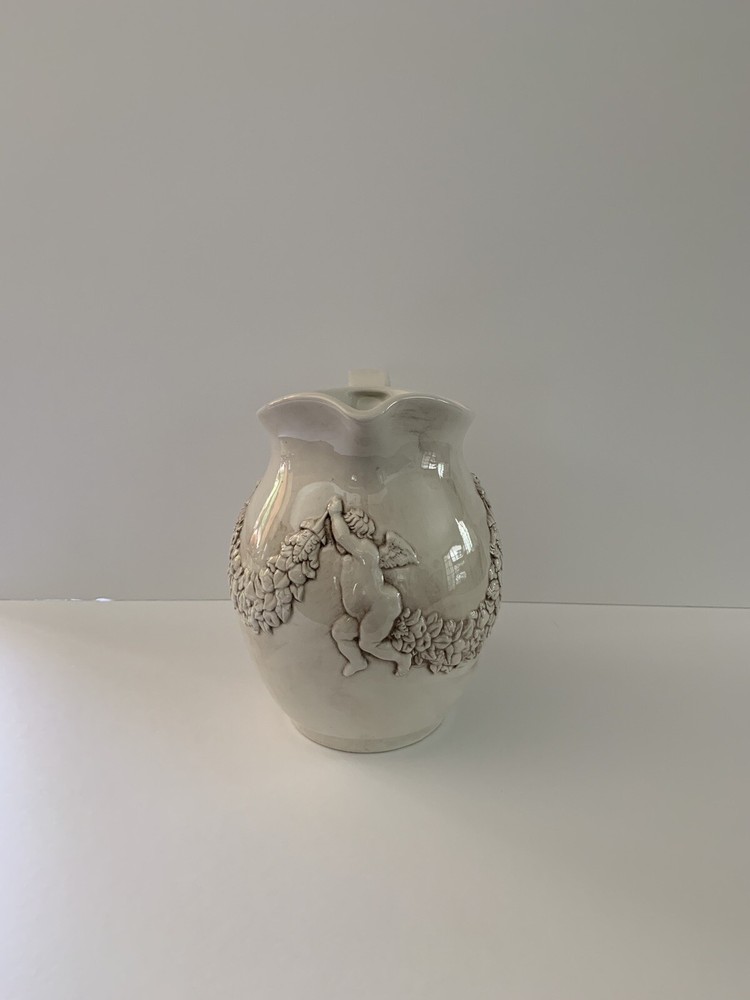 ITALIAN PITCHER CHERUB & GRAPE VINE RELIEF