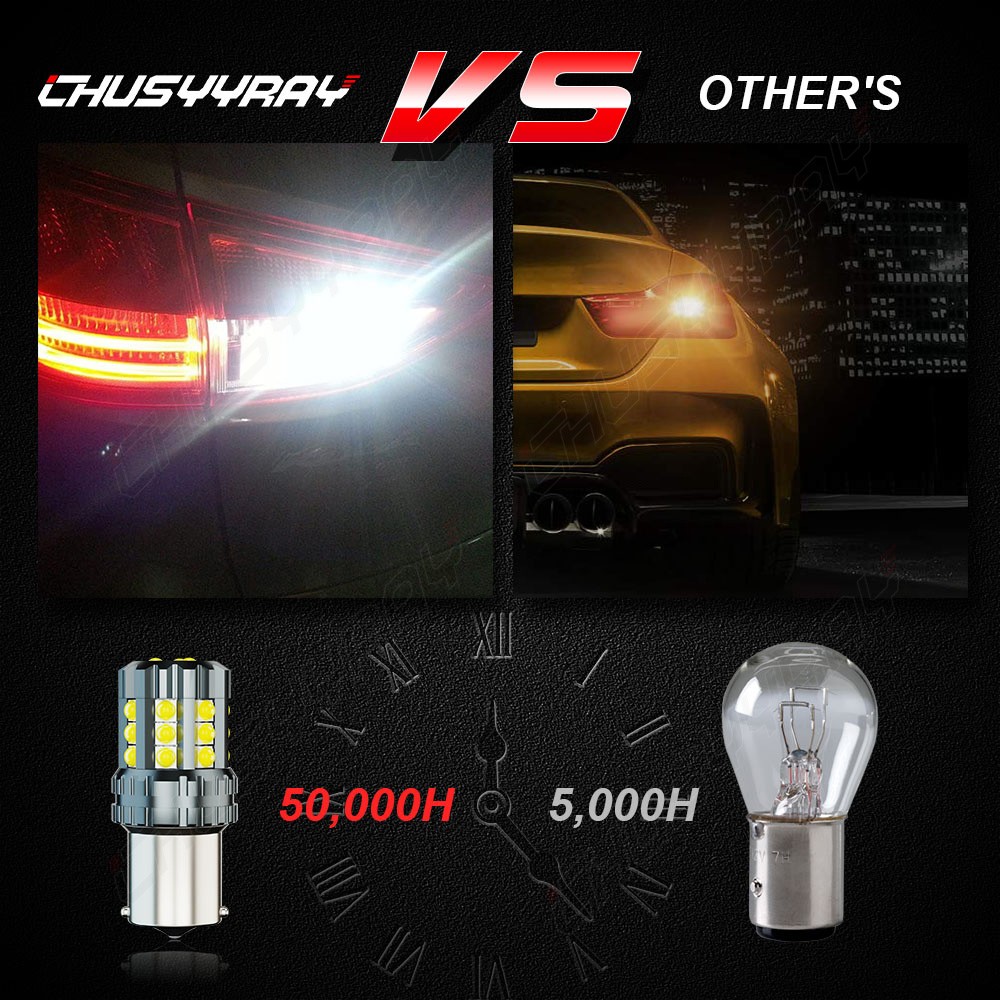 LED 1156 Reverse Light Backup Super Bulbs Bright White 6000K 5000LM