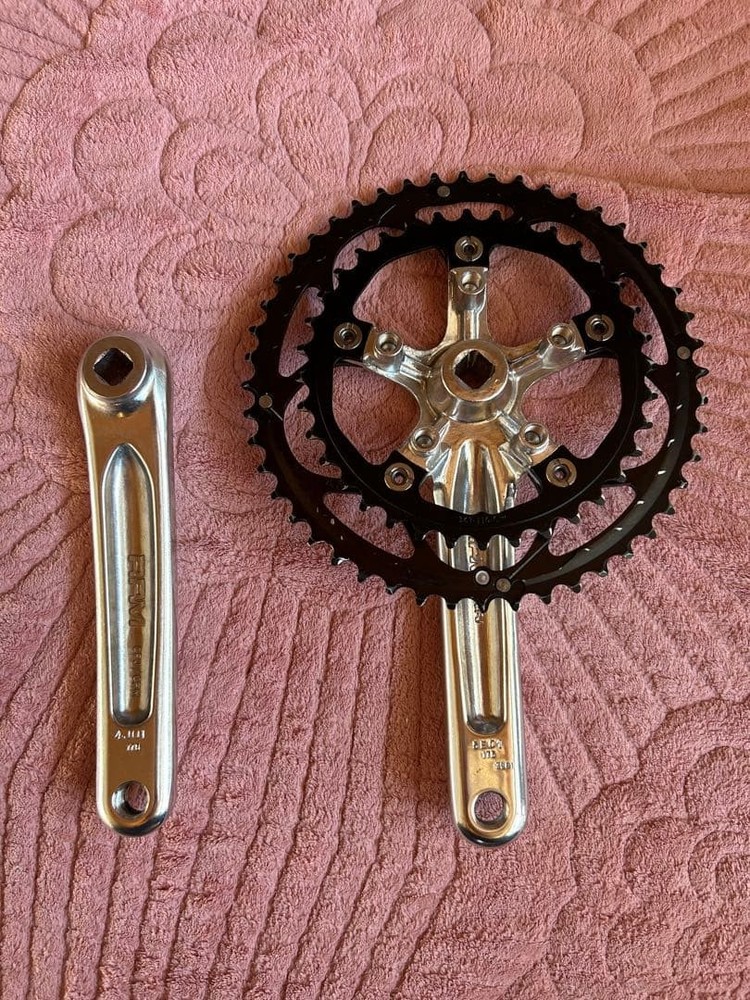 Crankset silver black 452g