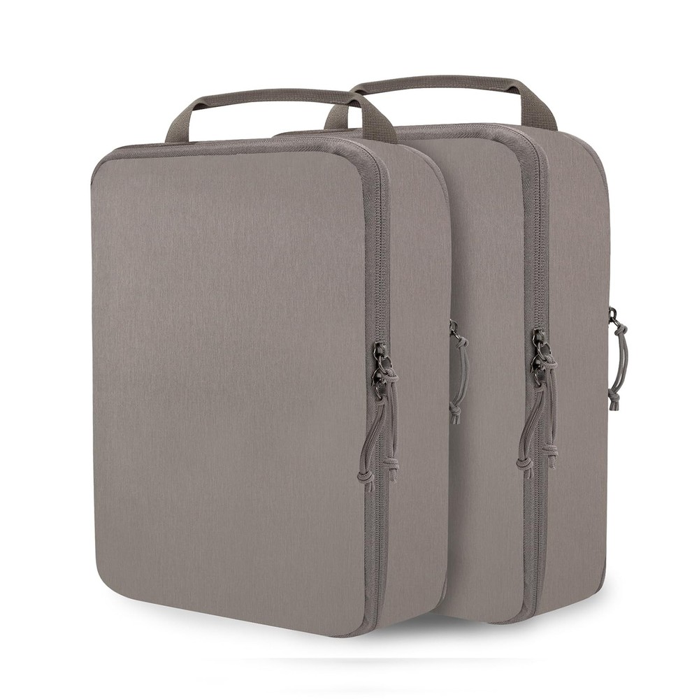 Large Compression Packing Cubes for Travel Accessories, 2 Set Compression Bag...