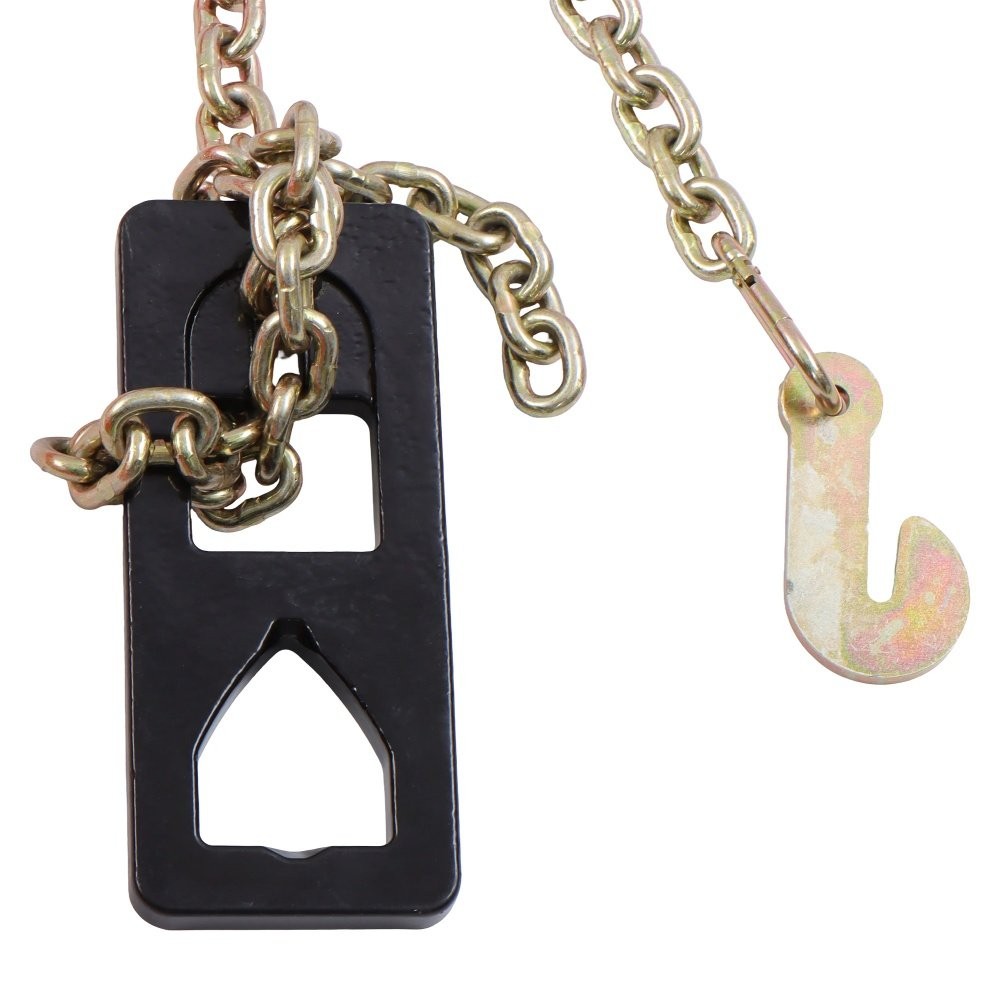 36" T Post Puller Heavy Fence Post Puller W/ Puller Plate & 47" Lifting Chain