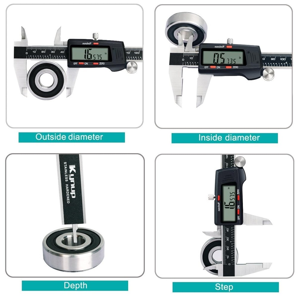 Precision 6 Inch Digital Caliper with Large LCD - Ideal for All Measuring Needs