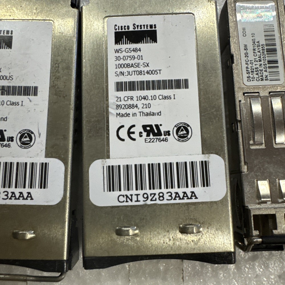 Lot of 16 Cisco & Oracle Transceiver Modules Bin7