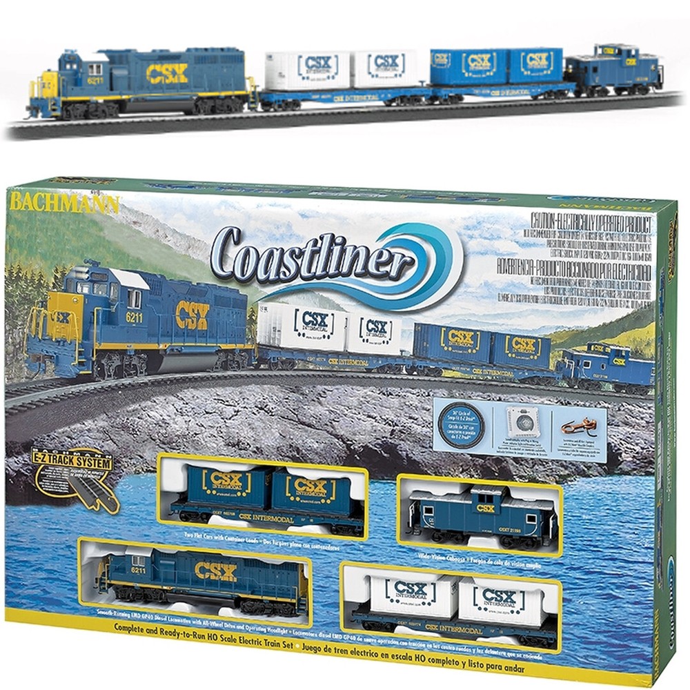 NEW Bachmann Coastliner Electric Train Set with E-Z Track HO Scale