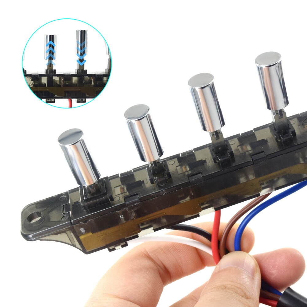 For Midea Range Hood Switch 5 Key Button Replacement Accessories Repair Parts