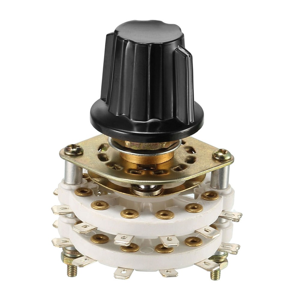 Band Selector Rotary Switch 2P6T 2 Pole 6 Position 2 Deck
