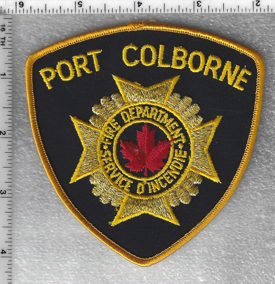 Port Colborne Fire Department  (Ontario, Canada)  Yellow Shoulder Patch