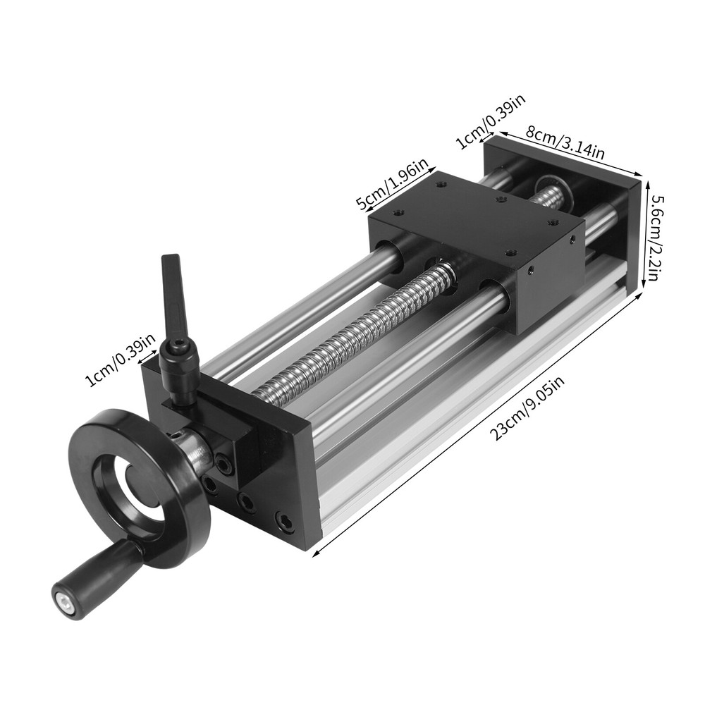 Dual Optical Axis Manual Sliding Table Linear Rail Guide Guide Slide Table US！