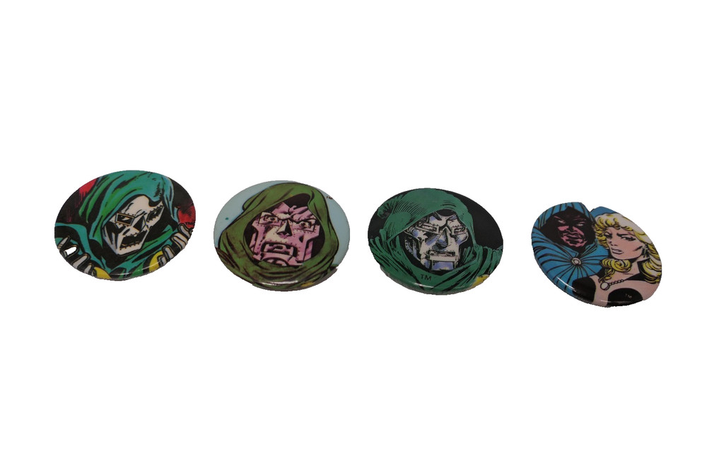 Marvel Comics Pin Backs Buttons Badges 1980's