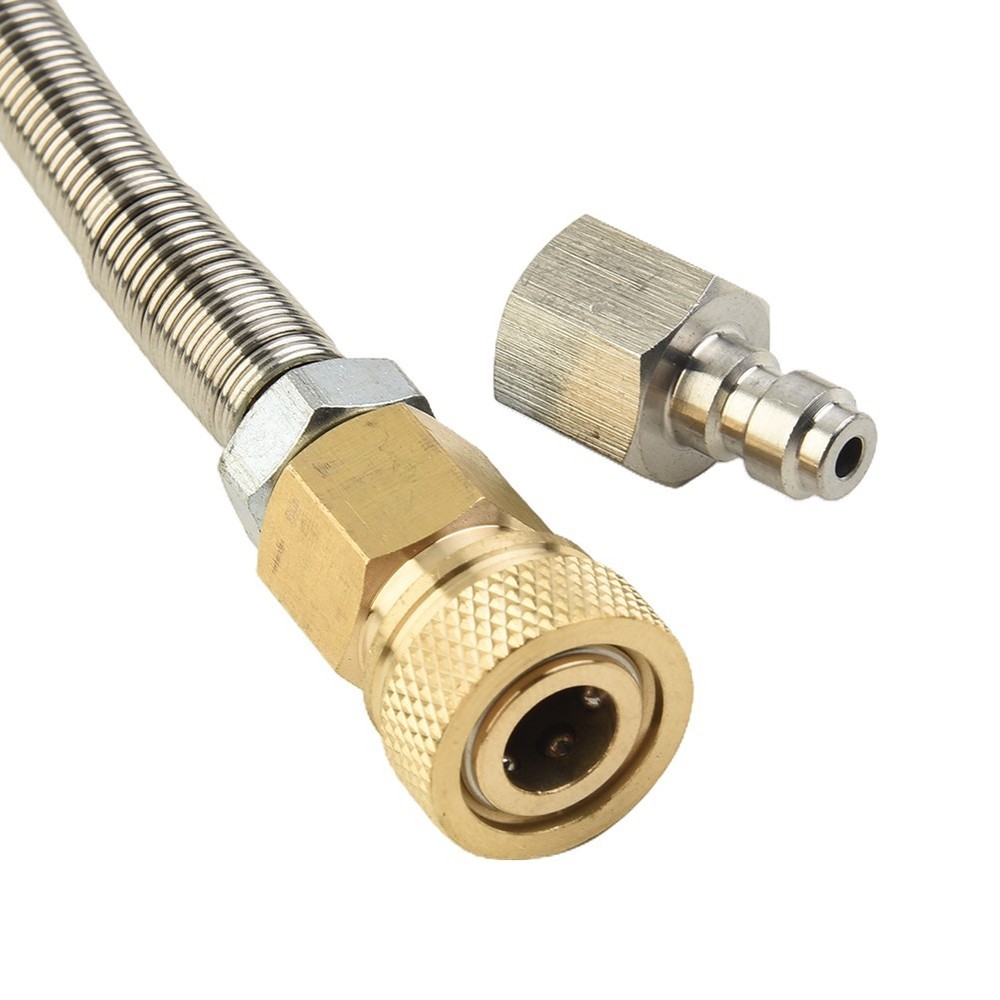 Hose with Quick Release Fitting Perfect for High Pressure Applications 36 In