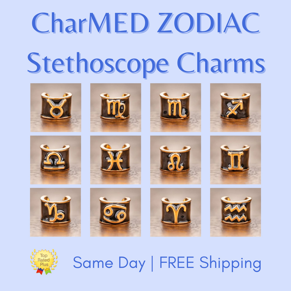 CharMED Stackable Zodiac Sign Stethoscope Charms