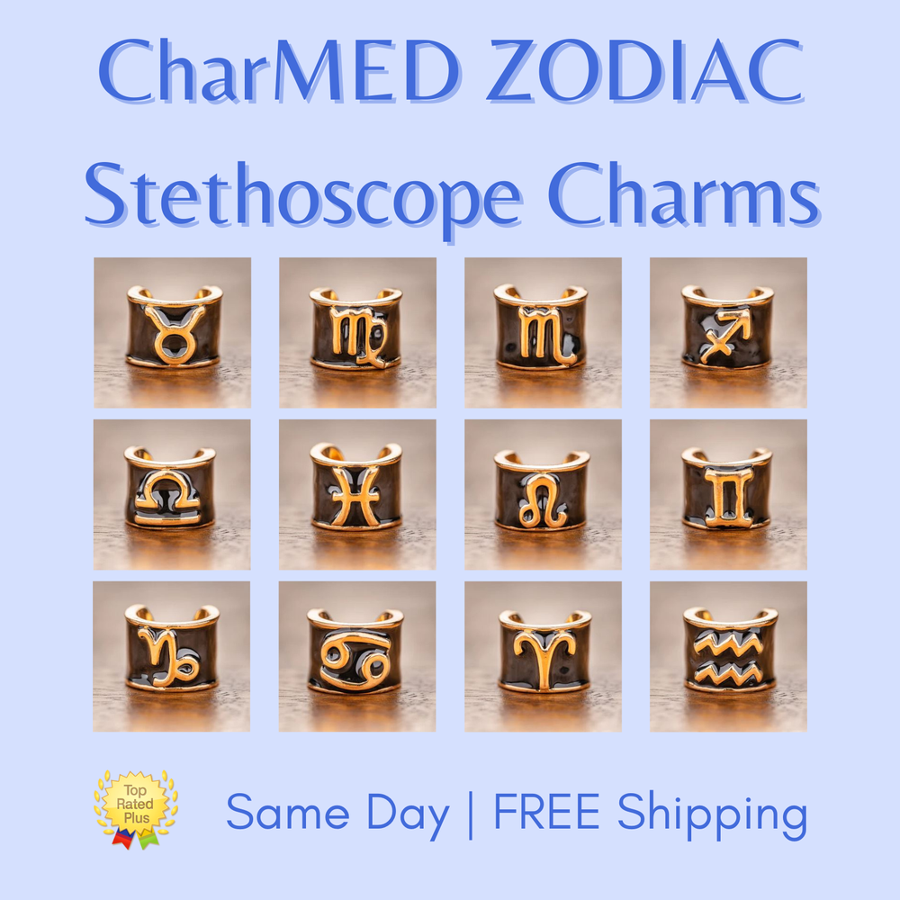 CharMED Stackable Zodiac Sign Stethoscope Charms