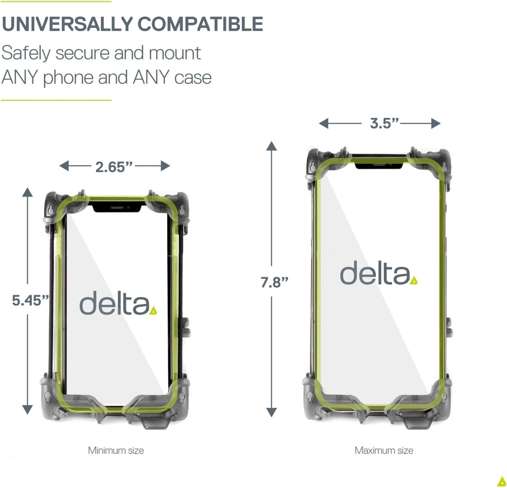 Delta Cycle Hefty + Deluxe Phone Holder For Smartphone Bicycle