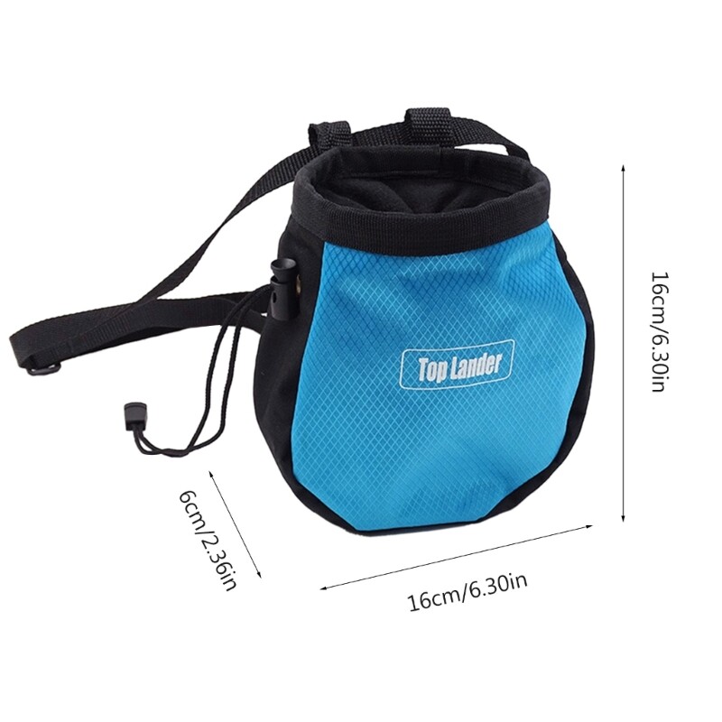 Climbing Chalk Bag Adjustable Drawstring Chalk Bag for Climbing Weight Lifting