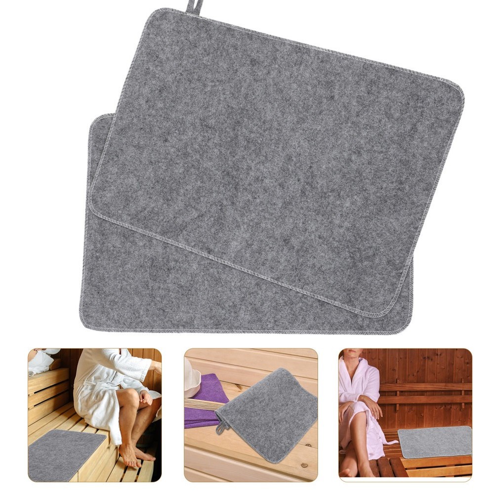 2 Pcs Quick Absorb Sauna Pad Flooring Absorbent Foldable Seat Cushion for