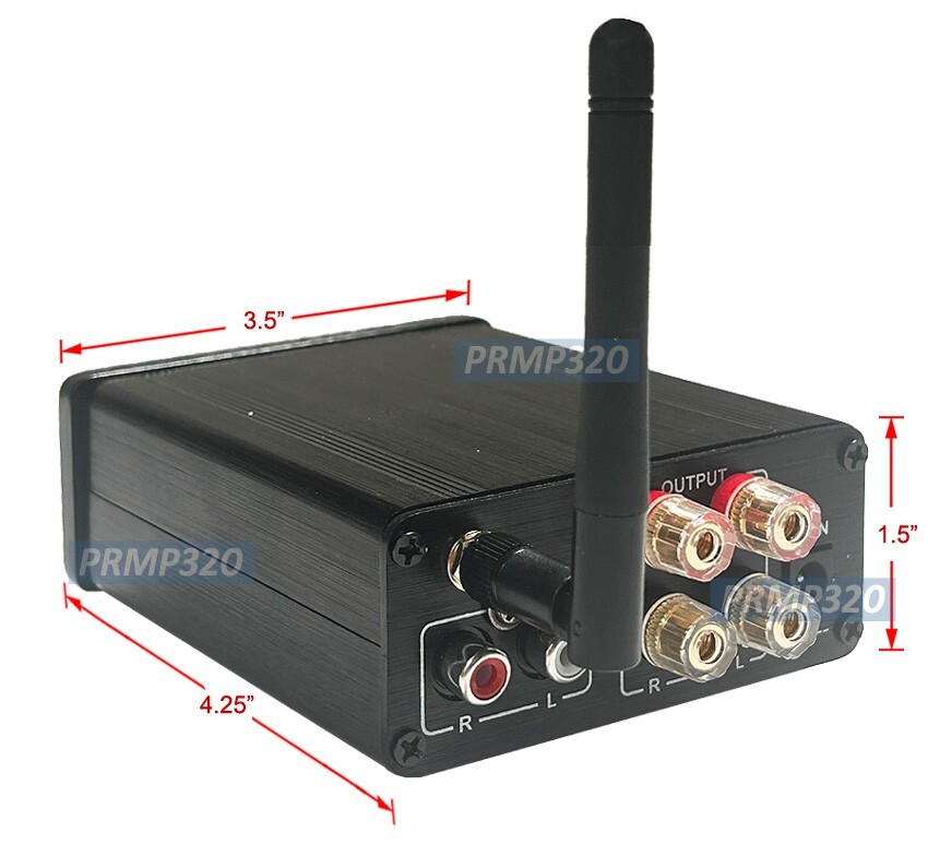 100W Mini Hi-Fi Audio Preamp Amplifier With AUX Bluetooth Inputs Volume Control