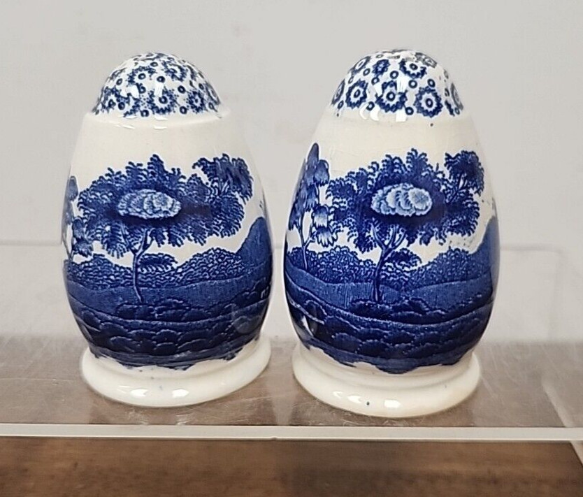 COPELAND SPODE'S TOWER BLUE SALT & PEPPER SHAKER SET