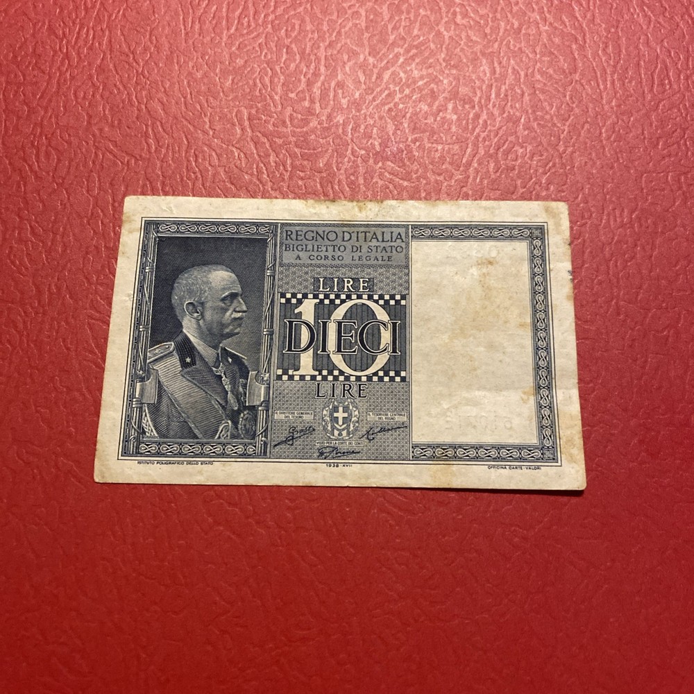 Italy- 10 Lire- 1939