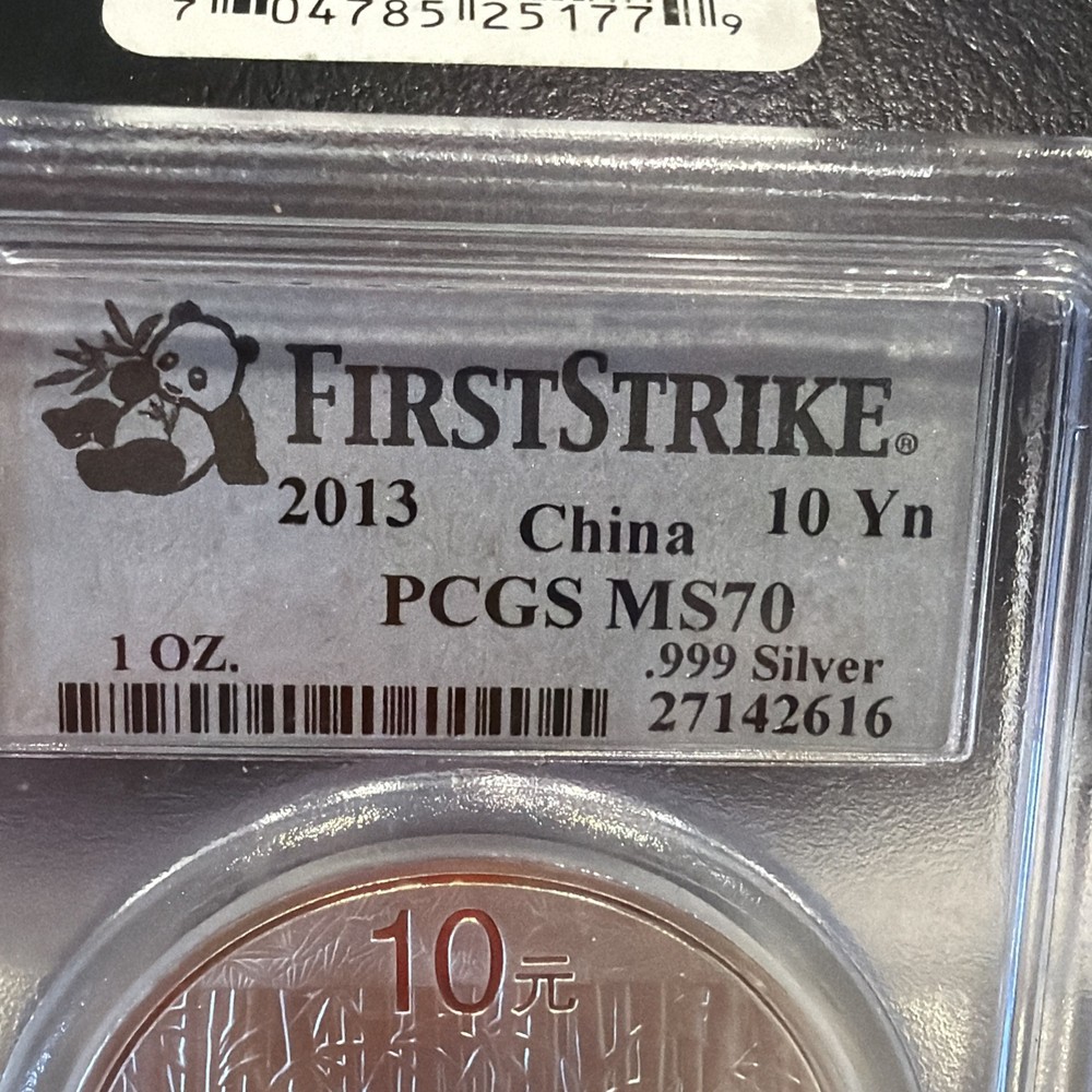 2013 China Panda - First Strike - PCGS MS70 10 YN 022218