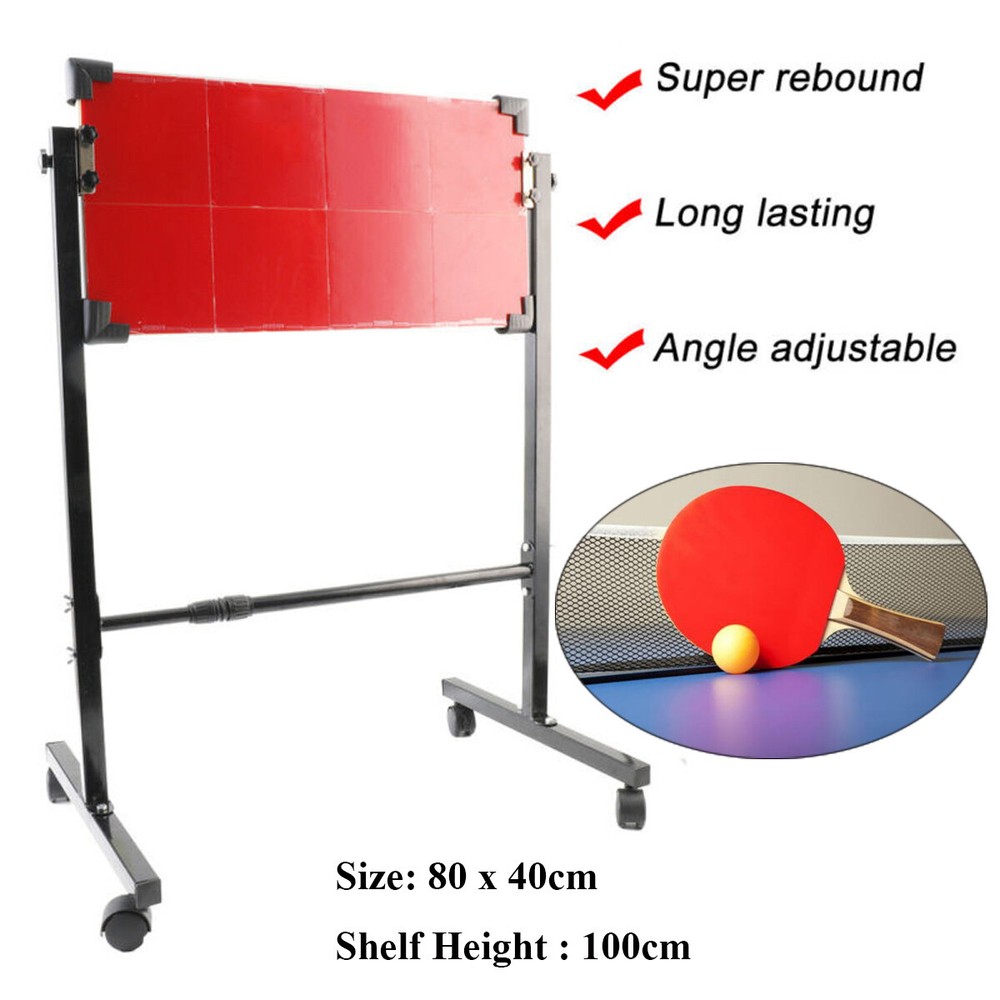 Ping Pong Rebound Board Self-Training Table Tennis Return Board 8 Rubbers