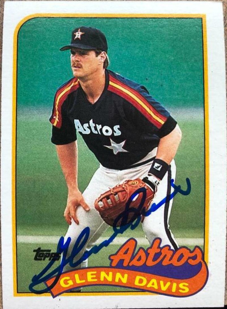Glenn Davis Autographed 1989 Topps #765