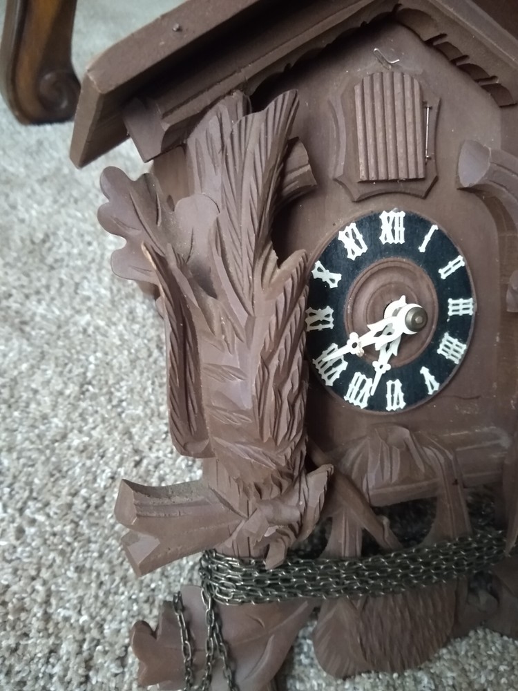 Vintage Black Forest Cuckoo Clock missing weights