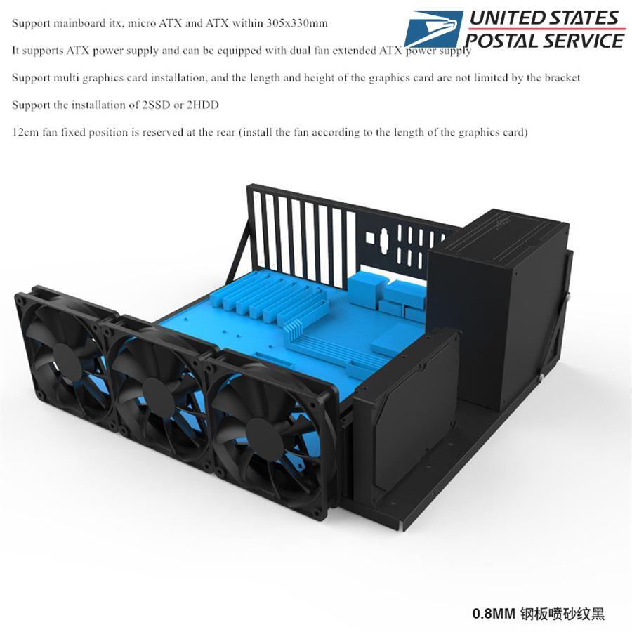 Open Air Frame Mining Rig Bracket For Chassis Computer Case Motherboard EATX