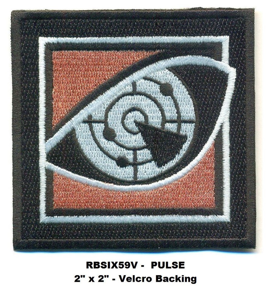 RAINBOW SIX PULSE PATCH WITH HOOK BACKING  - RBSIX59V