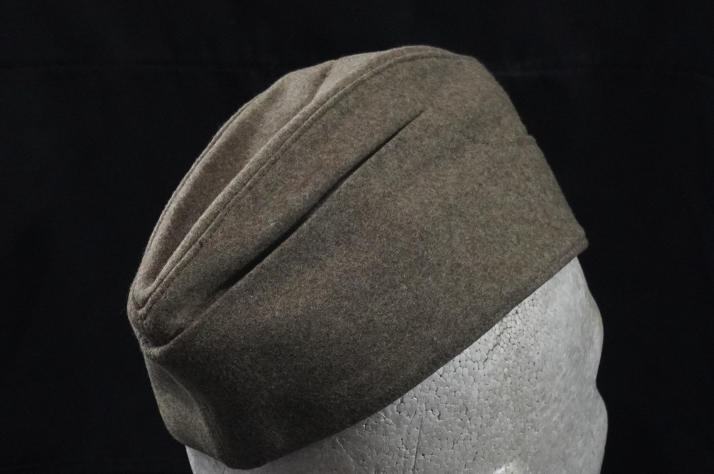 West German Winter Side Cap. Fold Down Flaps. Wool. 1960's