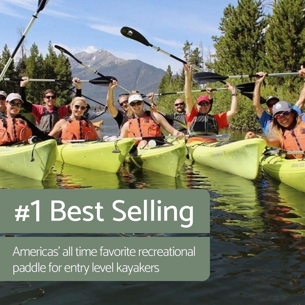 Whisper 2-Piece Recreational Kayak Paddle