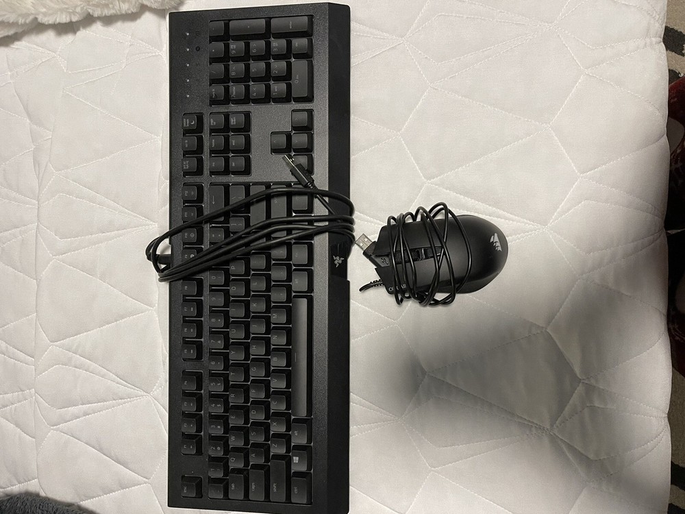 gaming keyboard and mouse. Wired. RGB.
