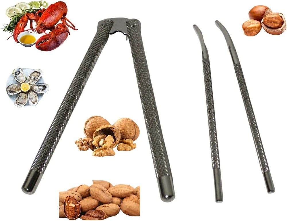 Dependable Industries Nutcracker and Seafood Cracker Set Includes 2 Picks...