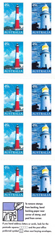 W AUSTRALIA 2052a LIGHTHOUSES BOOKLET