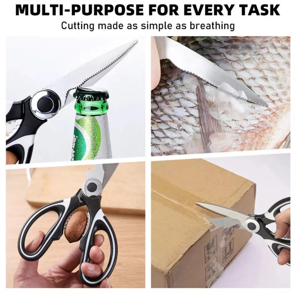 Kitchen Scissors Heavy Duty Stainless Steel Multipurpose Ultra Sharp Shears