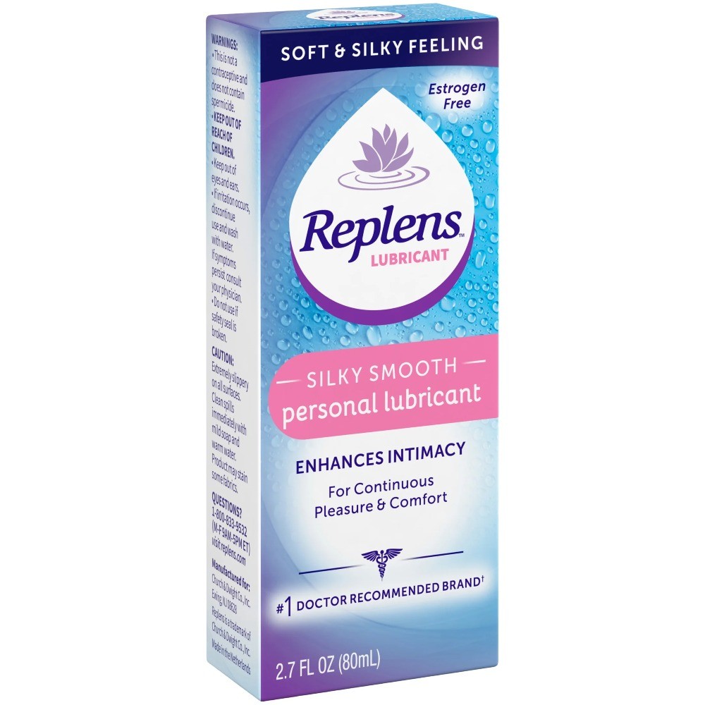 (3 pack) Replens Lubricant, Silicone Based, Silky Smooth, 2.7 fl oz
