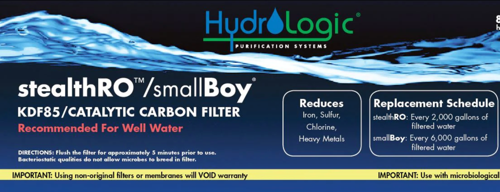 10" Hydro-logic KDF/Catalytic Carbon Filter HydroLogic Stealth/Small Boy - 22060