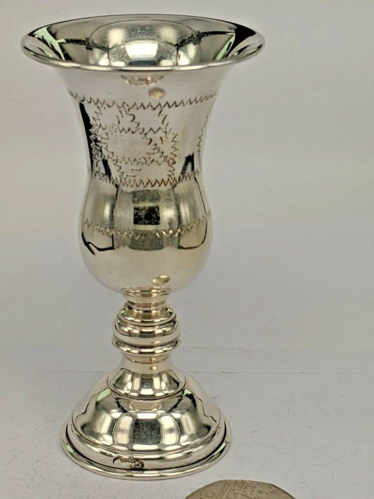Esco Sterling silver kurdish cup 4 inches high