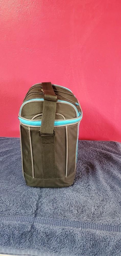 Coleman soft cooler (blue and black)
