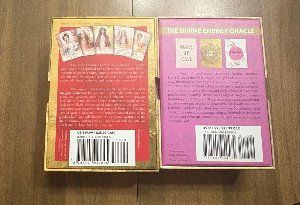 Divine Feminine Oracle Card Decks- 2pcs