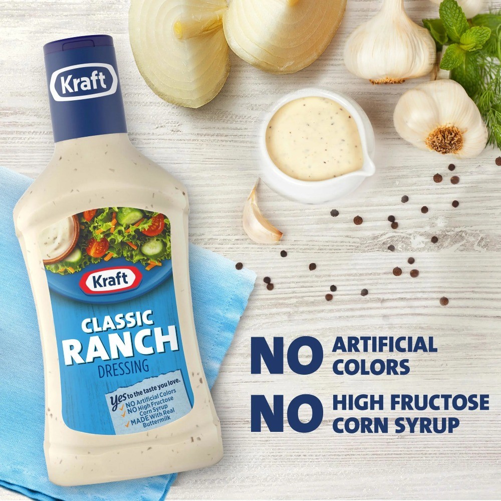 (6 pack) Kraft Classic Ranch Dressing, 16 fl oz Bottle