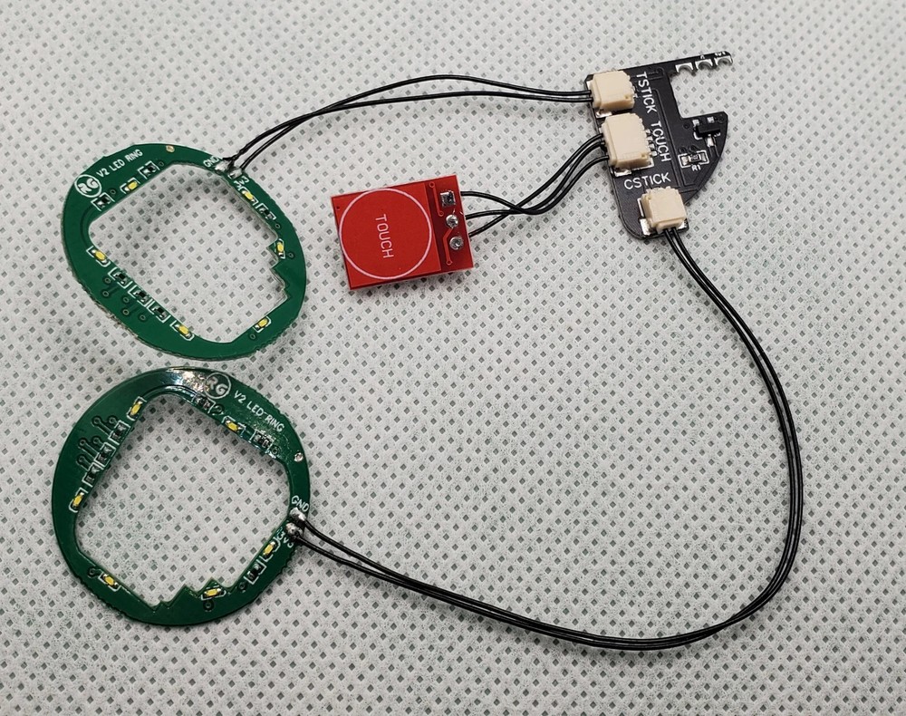 Nintendo GameCube Controller LED Joystick Ring with Touch On/Off Sensor Mod Kit