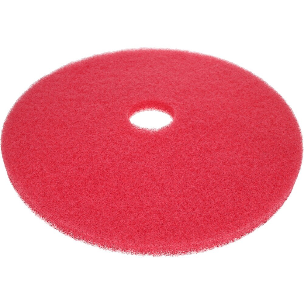 PRO SOURCE High Gloss Floor Machine Buff: 5 Pack, Fine Red Polyester, 19" Diam