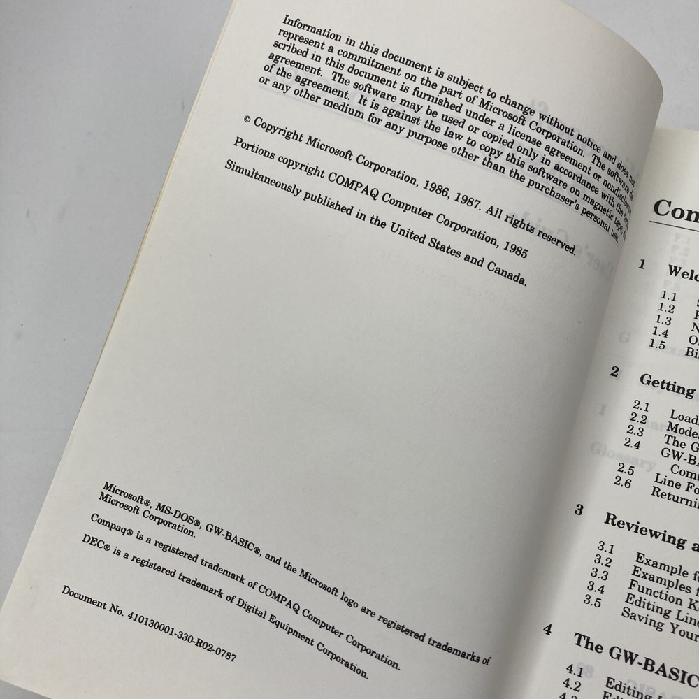 Microsoft GW-Basic User's Guide *PLUS* Using MS-DOS (Rev 3)